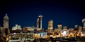 Atlanta GA Skyline at Night 2693